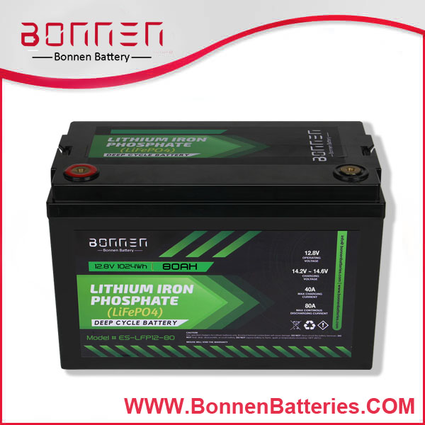 dagboek katoen Medisch 12V 80AH lithium ion battery, LIFEPO4 battery pack 12V | Bonnen Battery