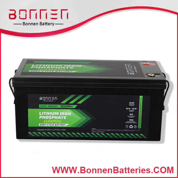 24V 100AH lithium ion battery