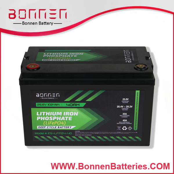 24V 20AH lithium ion battery