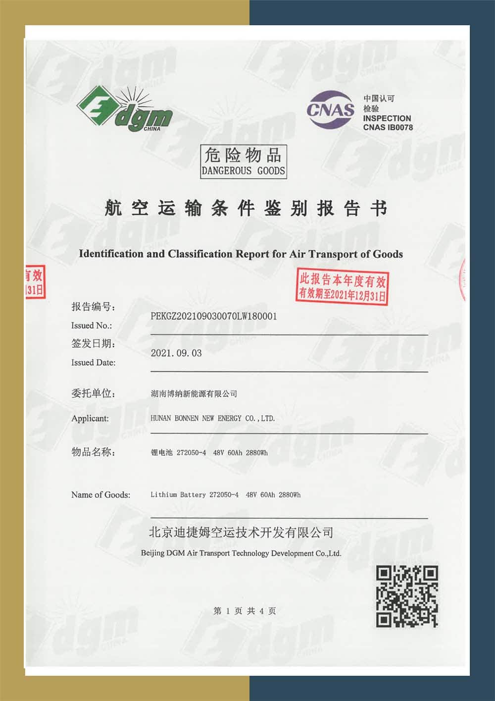 Identification and Classification Report