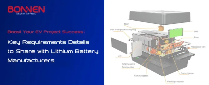 Boost Your EV Project Success: Key Requirements Details to Share with Lithium Battery Manufacturers