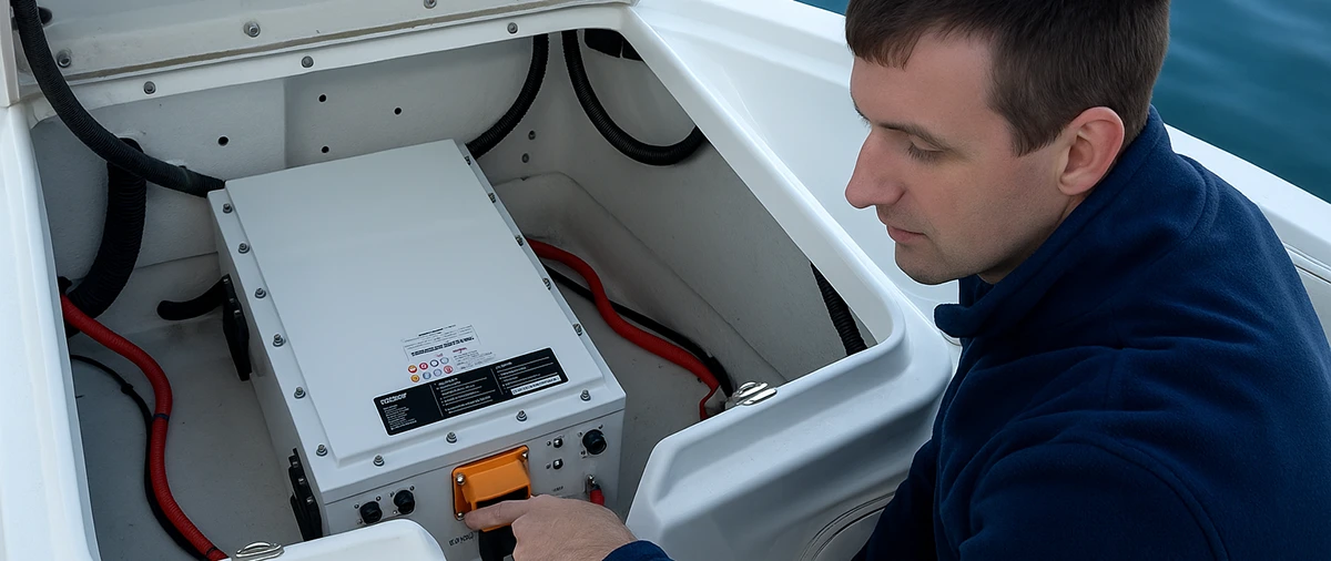1200 96V 100Ah Lithium Ion Marine Battery For Outboard Motors, Electric Boats, Tender, Yacht, High Performance With IP67