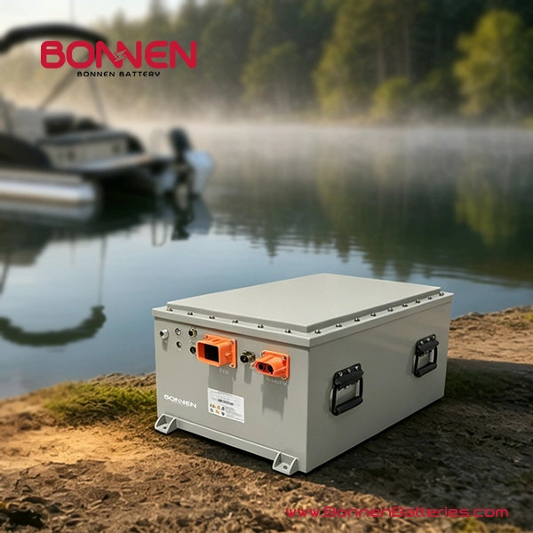 Lightweight 72V Battery for Electric Boats & Pontoon Boats – Best Outboard Motors Battery Replacement with IP67 Protection