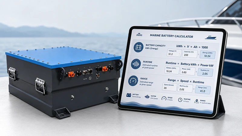 Electric Boat Battery Capacity Calculator Formula