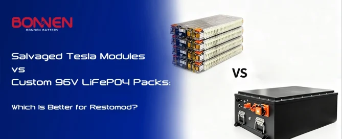 Salvaged Tesla Modules vs Custom 96V LiFePO4 Packs: Which Is Better for Restomod?