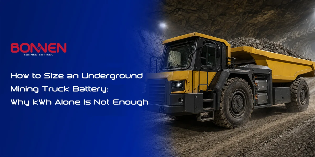 How to Size an Underground Mining Truck Battery: Why kWh Alone Is Not Enough