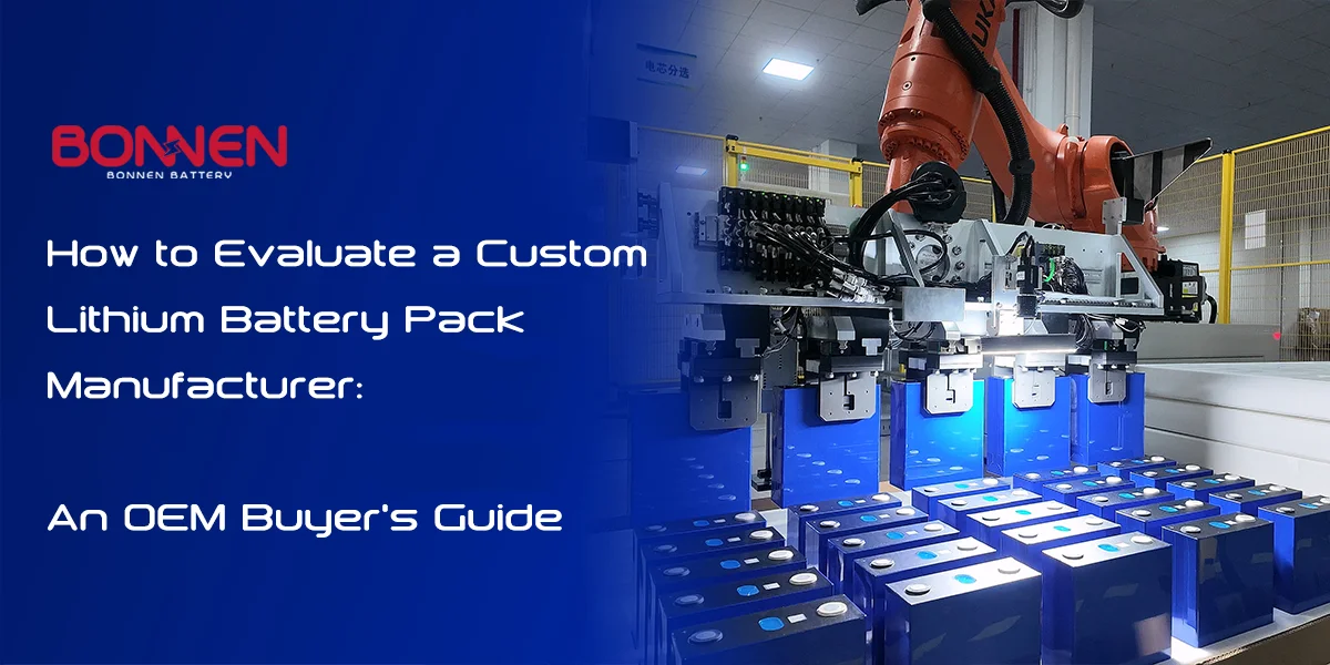 How to Evaluate a Custom Lithium Battery Pack Manufacturer