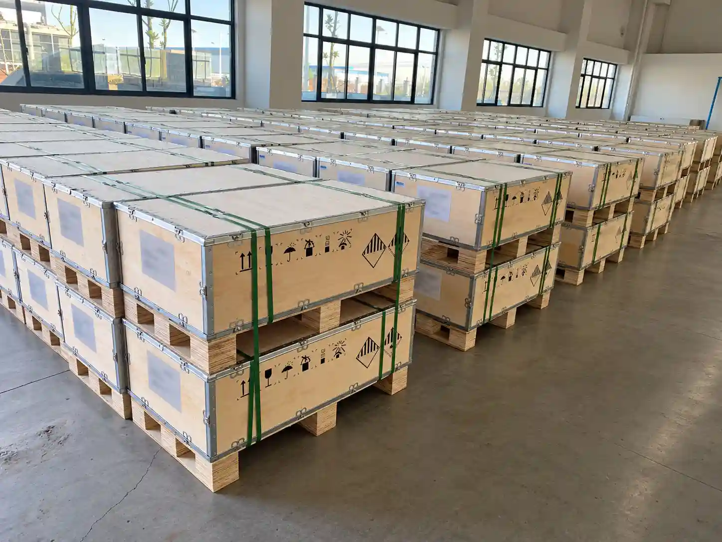 Packaged battery units prepared for shipment
