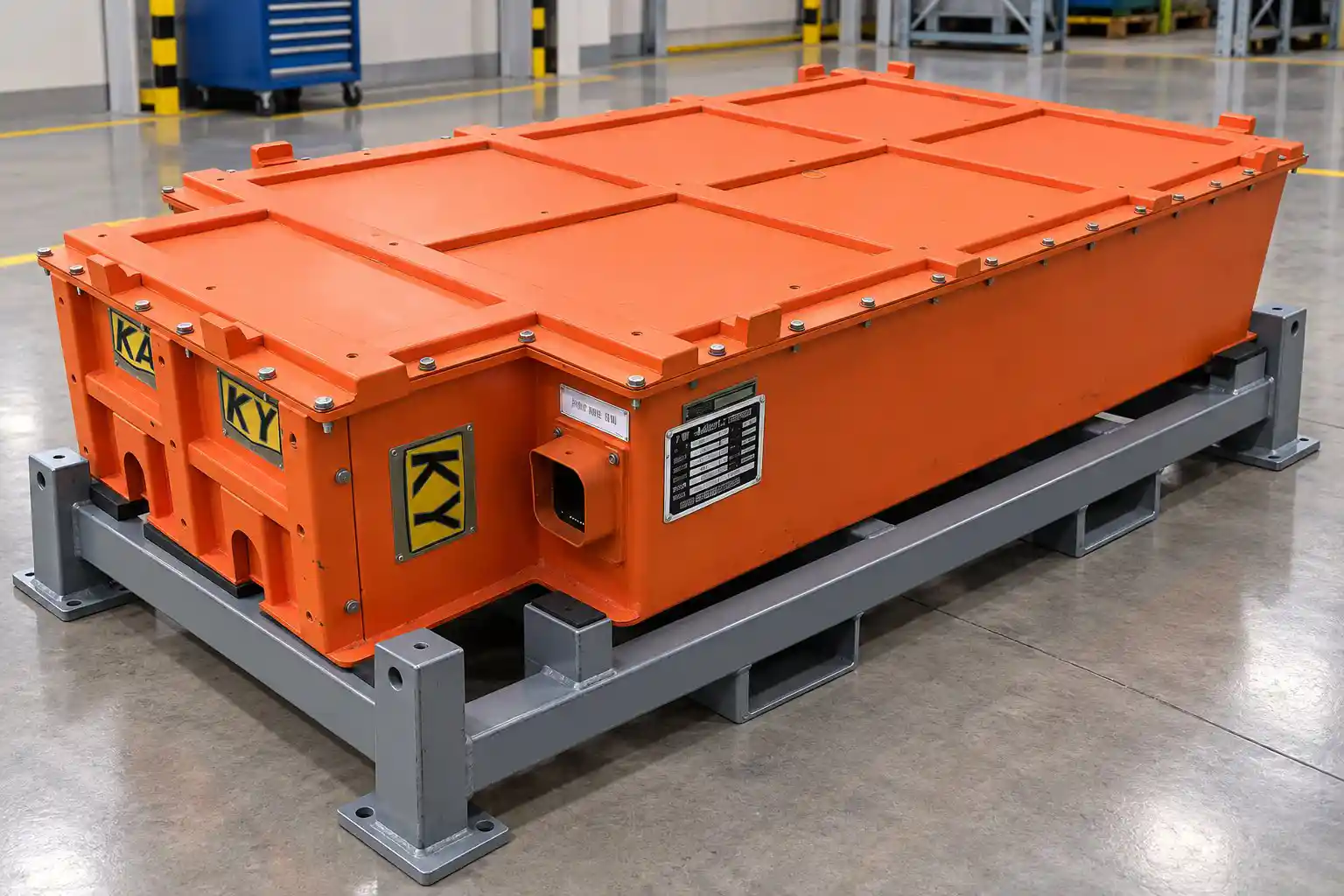 Reference high-voltage battery pack for heavy equipment
