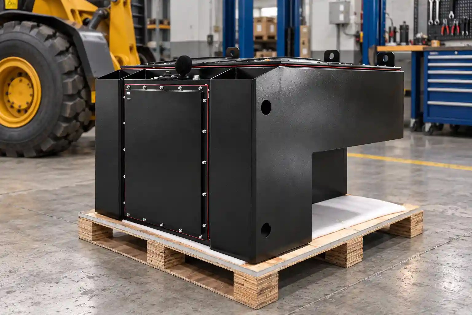 Reference battery pack configuration for wheel loader integration